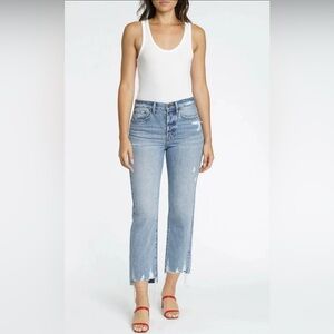 Pistola Blue Straight Leg Jeans with Modern Fit